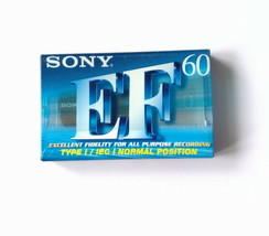 C-60EFB Sony Audio Cassette Tape EF 60 Type I IEC I Normal Position 60 Min - £6.30 GBP