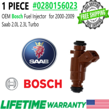 OEM BOSCH x1 Fuel Injector for 2000-2003 Saab 9-3 2.0L 2.3L Turbo I4 #0280156023 - £37.03 GBP