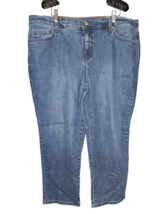 Gloria Vanderbilt Amanda Stretch Blue Denim Jeans  - Size 18 Short - £19.74 GBP
