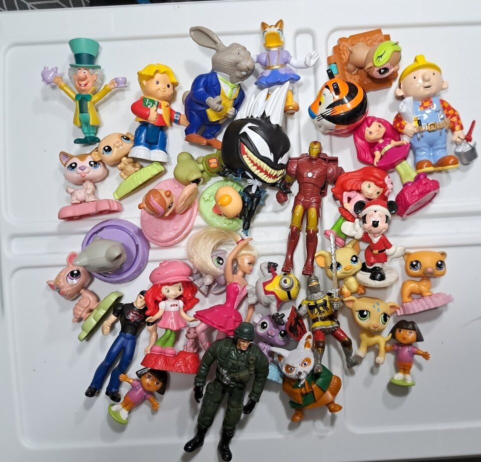 Large BK, LPS, Mc Donald's Disney Marvel Toy Figure Lot - $7.85