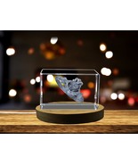 LED Base included | Symbol of Love: 3D Engraved Crystal Claddagh Ring - $35.46 CAD+