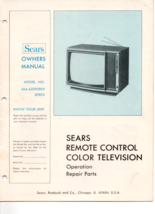 OWNERS MANUAL ==SEARS MODEL 564.42170050 Series - Portable Color Televis... - £14.97 GBP