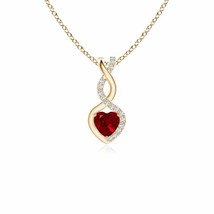 Authenticity Guarantee

ANGARA 4mm Ruby Infinity Heart Pendant Necklace with ... - £661.32 GBP