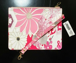 Chico’s Wristlet Pouchette Purse Make-up Bag Pink NWT - $17.99
