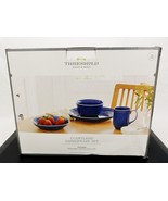16 Piece Porcelain Dinnerware Set, Courtland by Threshold Designs Dark Blue - $58.75