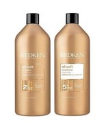 Redken All Soft Shampoo and Conditioner Duo Set  33.8oz 1 Liter EACH - $121.02 CAD
