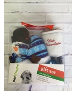 Pet Shoppe Winter Theme Dog Puppy Vinyl Rope Snowman Plush Toys 5pc Gift... - £13.68 GBP