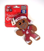 WSU Cougars Gingerbread man hard plastic Christmas team ornament 2023 - £7.79 GBP