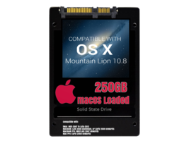 macOS Mac OS X 10.8 Mountain Lion Preloaded on 250GB Solid State Drive - $49.99