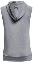 New Under Armour Boys Project Rock Rival Hoodie Youth Xs M Xl Gray Tank Shirt - £16.00 GBP