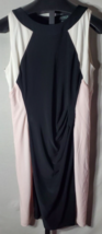 NWT Lauren Ralph Lauren Black White &amp; Pink Sleeveless Dress Misses Size 14 - $49.49