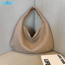 MIFUNY Handmade Woven Casual Female Handbag Leather Hobo Bag Big Capacity work Z - £94.79 GBP