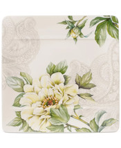 VILLEROY &amp; BOCH Quinsai Garden Collection Peony 9&quot; Square Salad Plate NEW - $39.99