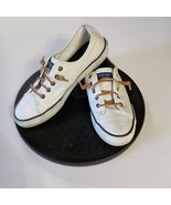 Sperry Women&#39;s White Canvas Slip On Sneakers Size 8 M Casual - $363.73 MXN