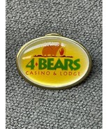 4 Bears Casino &amp; Lodge Lapel Pin Pinback Travel Souvenir KG JD - $150.34 MXN