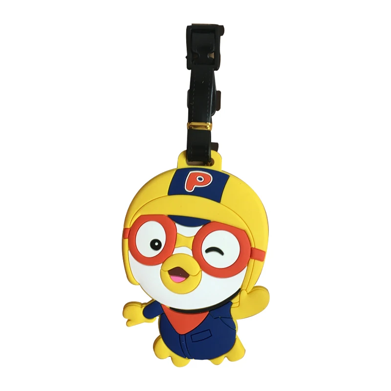 Pororo Cute Cartoon Penguin Luggage Tag Kawaii Toy Backpack Pendant Adorkable - £13.24 GBP