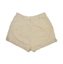 Vintage Khaki Shorts Womens Sanforized Cotton Pleated Hiking Hippy Bermu... - £22.59 GBP