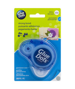Glue Dots .375&quot; Dot Disposable Dispenser-Permanent, 200 Clear Dots - £11.56 GBP