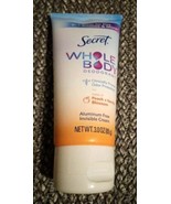 Secret Women&#39;s Whole Body Aluminum Free Deodorant Clear Cream Unscented ... - £9.23 GBP