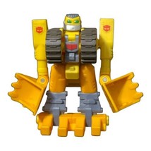 Transformer Go-Bot Strongbot Yellow Bulldozer Figure 2002 Hasbro Playskool  - $7.99