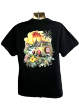 Old Guys Rule Black Double Graphic Tiki Hawaiian T-Shirt XL Pocket Class... - $19.79