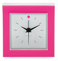 Kate Spade new york Cross Pointe Small Desk Clock Hot Pink Enamel 3.5&quot; New - $68.21