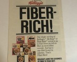 1983 Kelloggs Fiber Rich Cereal Print Ad Advertisement Vintage Pa2 - $5.93