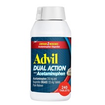 Advil Dual Action 애드빌 듀얼 액션 (아세트아미노펜 이부프로펜) 240정 한국 직배송 해드립니다(개인통관번호 메세지... - $655.52 MXN