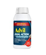 Advil Dual Action 애드빌 듀얼 액션 (아세트아미노펜 이부프로펜) 240정 한국 직배송 해드립니다(개인통관번호 메세지란 기재 필수) - $35.64