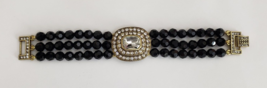 Heidi Daus Tailored to Please Beaded Crystal Multi-Strand Bracelet  7 1/4&quot; - £55.35 GBP