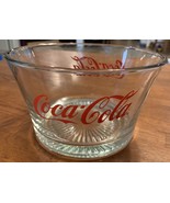 Coca-Cola Glass Bowl Ice Popcorn Bowl Vintage Retro Decor - $15.00