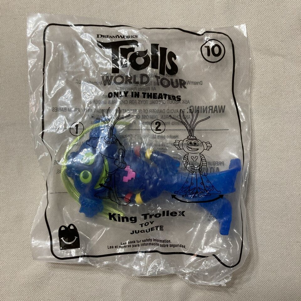 2020 McDonald's Happy Meal Toy DreamWorks Trolls World Tour #10 King Trollex NOS - £7.11 GBP