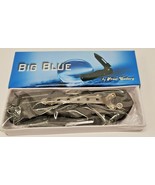 Frost Cutlery Big Blue Folding Lockback 4 1/4&quot; Pocket Knife F18245B/B - $213.61 MXN