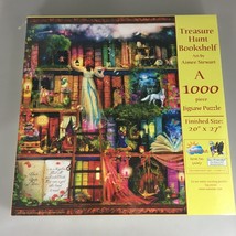 Treasure Hunt Bookshelf Art Aimee Stewart 1000 Piece Jigsaw Puzzle 20 x ... - £22.32 GBP