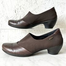 ECCO Sculptured GTX Women&#39;s 8.5/39 Brown Leather Slip On Shoes Pumps Gor... - $793.50 MXN