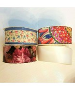 Offray Floral Ribbon Trim 3 Full Spool LOT Sewing Arts Crafts Gifts Proj... - $149.07 MXN