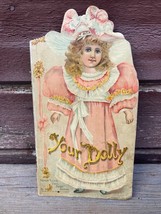 Antique Your Dolly Father Tuck Doll Baby Series Die Cut Victorian Childrens Book - £15.60 GBP