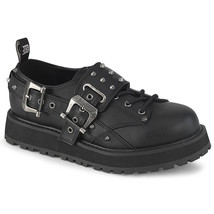 Final Sale Demonia VALOR-38 Mens Unisex Punk Goth Black Platform Oxford Shoes 10 - $59.36