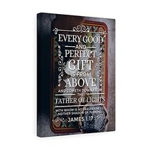 Express Your Love Gifts Scripture Canvas Father of Lights James 1:17 Chr... - £108.35 GBP