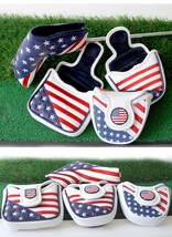 Golf Club Putter Blade Mallet Head Cover America USA Flag Style - £12.98 GBP