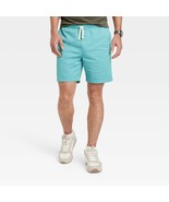 Goodfellow &amp; Co Men&#39;s Blue 7&quot; Everyday Pull-On Shorts - Elastic Waistban... - $12.58