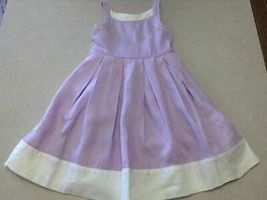 Janie and Jack Tea Time Purple Linen Easter Dress, 6-12Months/Purple - $19.99