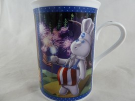 Pillsbury Doughboy Fine Porcelain Collector mug July Independence Day Pi... - $9.78