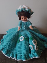 14&quot; Doll with Hand Made Crocheted Dress - £15.95 GBP