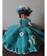 14&quot; Doll with Hand Made Crocheted Dress - £15.80 GBP