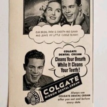 1947 Colgate Ribbon Cream Toothpaste Advertisement Dental Hygiene DWPP19 - $14.99