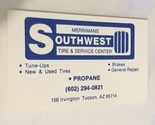 Merriman’s Tire &amp; Service Center Pro Vintage Business Card Tucson Arizon... - $3.95