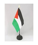 Palestine Palestinian Flag 4x6in Stick Flag DESKTOP SET INCLUDES BASE STAND - $6.23