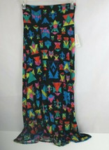 NWT LuLaRoe Maxi Skirt Black With Colorful Geometric Design Size XS - £12.11 GBP