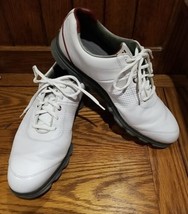 FootJoy Mens DryJoys White Tour Golf Shoes 53503 Size 11.5 M - £29.98 GBP